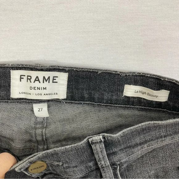 Frame Denim Le High Skinny Light Distressed Jeans Size 27 - Picture 2 of 10